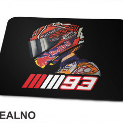 Marquez Helmet Portrait - 93 - Motogp - Sport - Podloga za miš