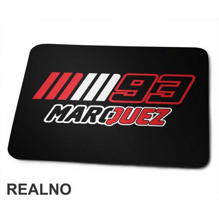Red, White And Black - Marc Marquez - 93 - Motogp - Sport - Podloga za miš
