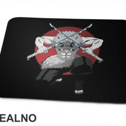 Inosuke - Stance - Demon Slayer - Podloga za miš  Inosuke - Stance - Demon Slayer - Podloga za miš