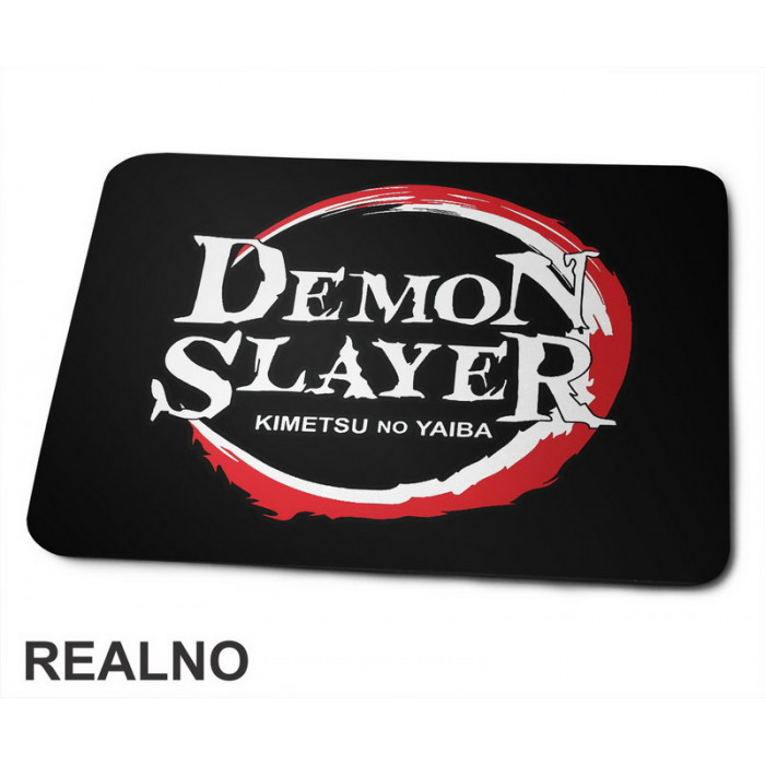 Logo - Kimetsu No Yaiba - Demon Slayer - Podloga za miš 