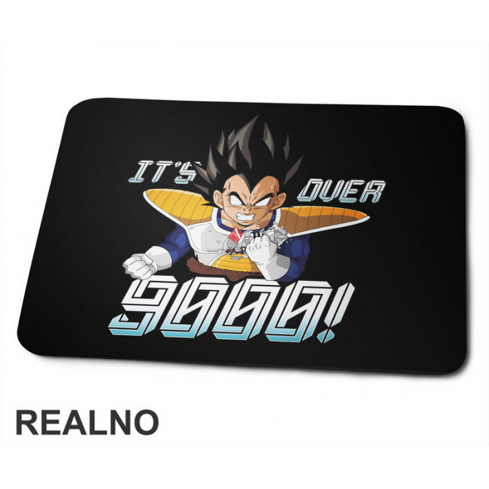 It's Over 9000 Vegeta Rage - Goku - Dragon Ball - Podloga za miš