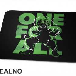 One For All Deku Silhouette - My Hero Academia - Podloga za miš