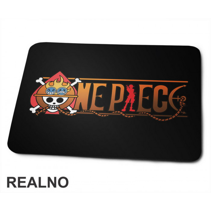 Brown Logo - One Piece - Podloga za miš