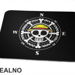 Skull Compass - One Piece - Podloga za miš