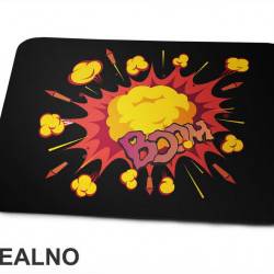 Boom - Explosion - Clouds And Rockets - Art - Podloga za miš