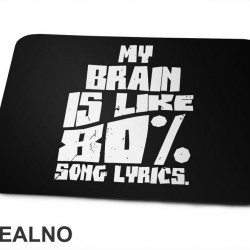 My Brain Is Like 80% Song Lyrics - Music - Podloga za miš