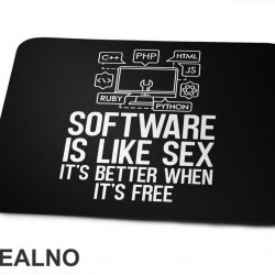 Software Is Like Sex. It's Better When It's Free - Geek - Podloga za miš