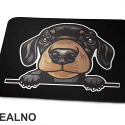 Peaking Puppy Dachshund - Pas - Psi - Podloga za miš