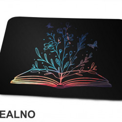 Open Book With Flowers -  Colors - Books - Čitanje - Knjige - Podloga za miš