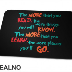 The MORE That You READ, The More Things You Will KNOW - Green, Orange And Red - Books - Čitanje - Knjige - Podloga za miš