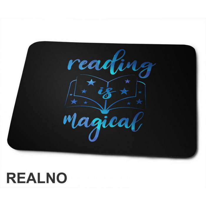 Reading Is Magical - Blue - Colors - Books - Čitanje - Knjige - Podloga za miš