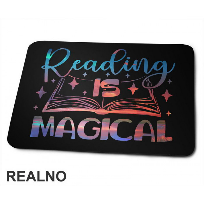 Reading Is Magical - Colors - Books - Čitanje - Knjige - Podloga za miš