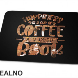 Happiness Is A Cup Of Coffee And A Good Book - Books - Čitanje - Knjige - Podloga za miš