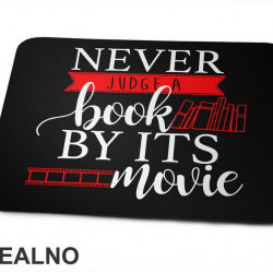 Never Judge A Book By It's Movie - Red And Black  - Books - Čitanje - Knjige - Podloga za miš