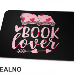 Book Lover - Pink Hearts - Books - Čitanje - Knjige - Podloga za miš