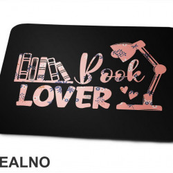 Book Lover - Pink Floral Pattern - Books - Čitanje - Knjige - Podloga za miš