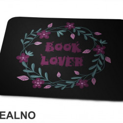 Book Lover - A Wreath Of Purple Flowers - Books - Čitanje - Knjige - Podloga za miš