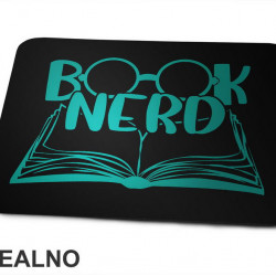 Book Nerd - Green - Books - Čitanje - Knjige - Podloga za miš