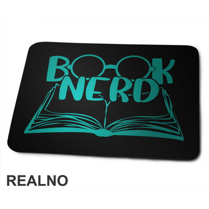 Book Nerd - Green - Books - Čitanje - Knjige - Podloga za miš