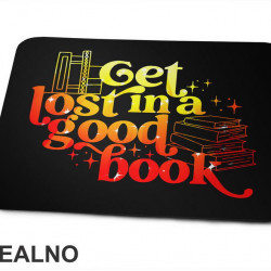 Get Lost In A Good Book - Yellow And Orange - Colors - Books - Čitanje - Knjige - Podloga za miš