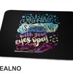 Reading Is Dreaming With Your Eyes Open - Stars - Colors - Books - Čitanje - Knjige - Podloga za miš