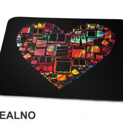 Heart Shaped Books - Colors - Books - Čitanje - Knjige - Podloga za miš