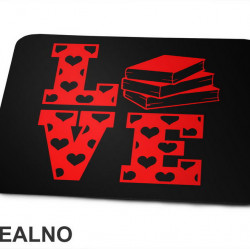Love - Red Heart - Books - Čitanje - Knjige - Podloga za miš