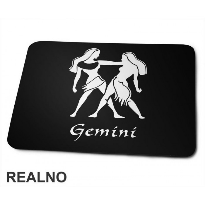 Blizanci - Gemini - Silhouette - Horoskop - Podloga za miš