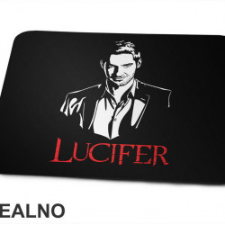 Portrait Lucifer - White And Red - Podloga za miš