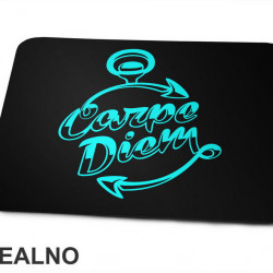 Carpe Diem With Blue Arrows - Motivation - Quotes - Podloga za miš