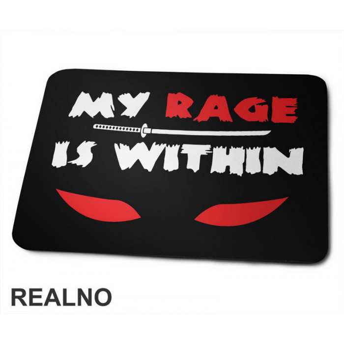My Rage Is Within - Samurai - Podloga za miš