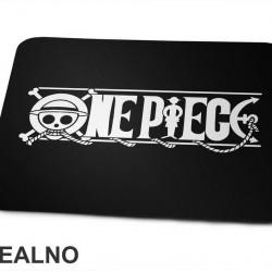 White Logo - One Piece - Podloga za miš