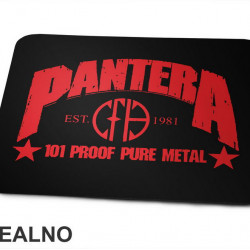 Pantera - 101 Proof Pure Metal - Est. 1981 - Red Logo - Muzika - Podloga za miš