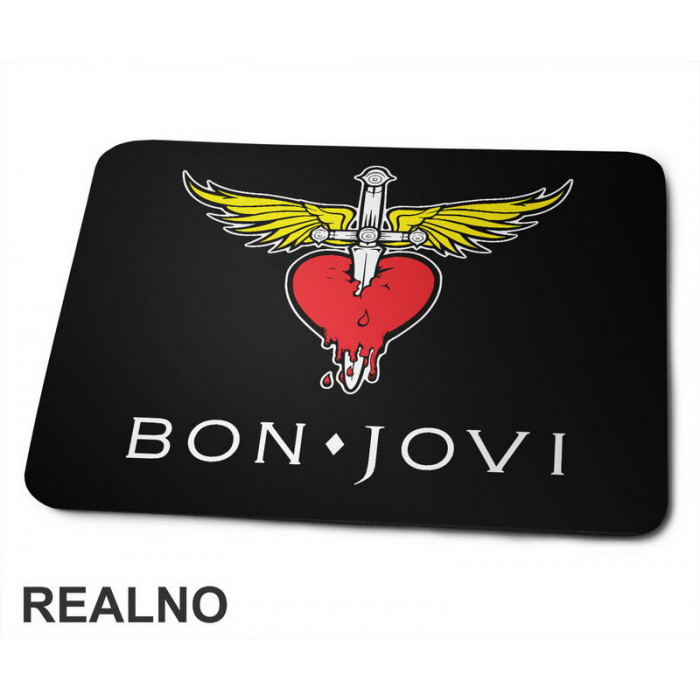 Bon Jovi Logo Illustration - Muzika - Podloga za miš
