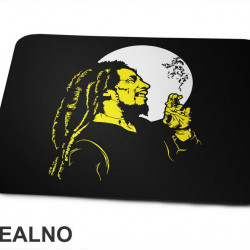 Bob Marley Sihlouette - Yellow And White - Muzika - Podloga za miš