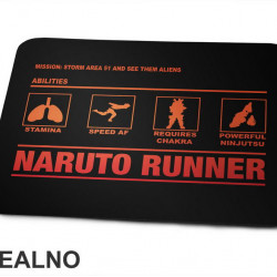 Runner - Abilites Symbols - Naruto - Podloga za miš