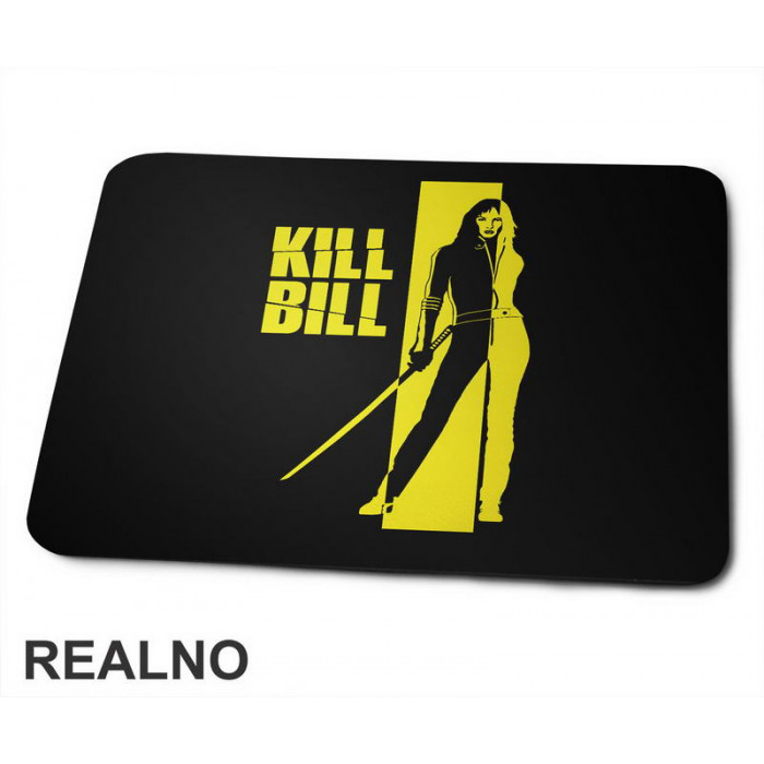Kill Bill - Yellow Silhouete - Podloga za miš
