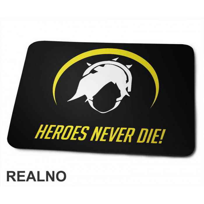 Heroes Never Die! Silhouette - Overwatch - Podloga za miš