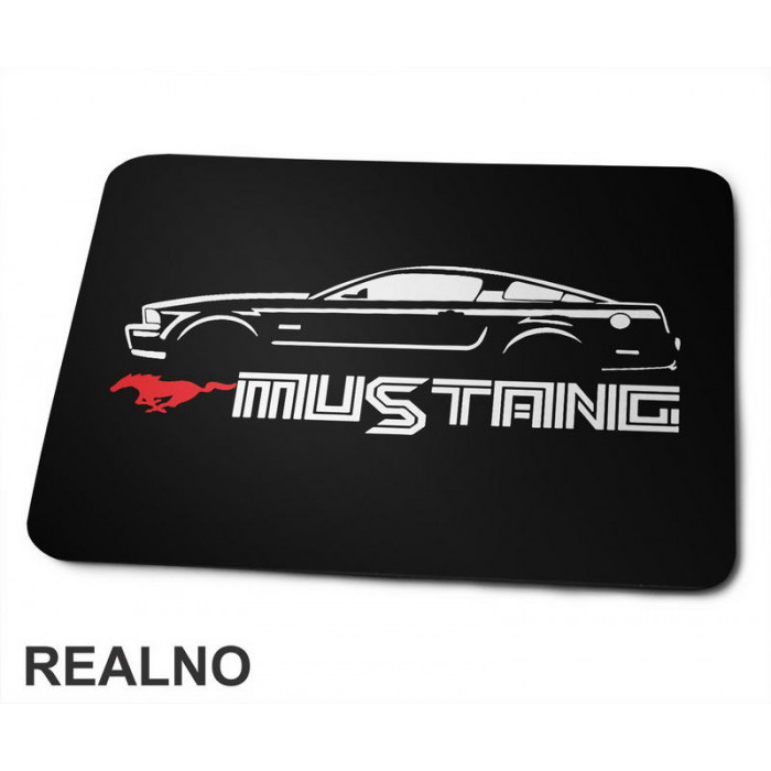 Mustang - Silhouette - Kola - Auto - Podloga za miš