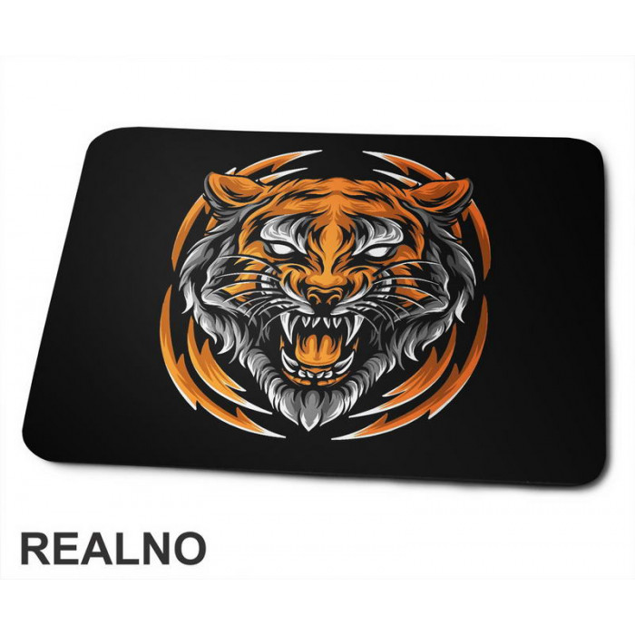 Angry Tiger - Colors - Tigar - Životinje - Podloga za miš