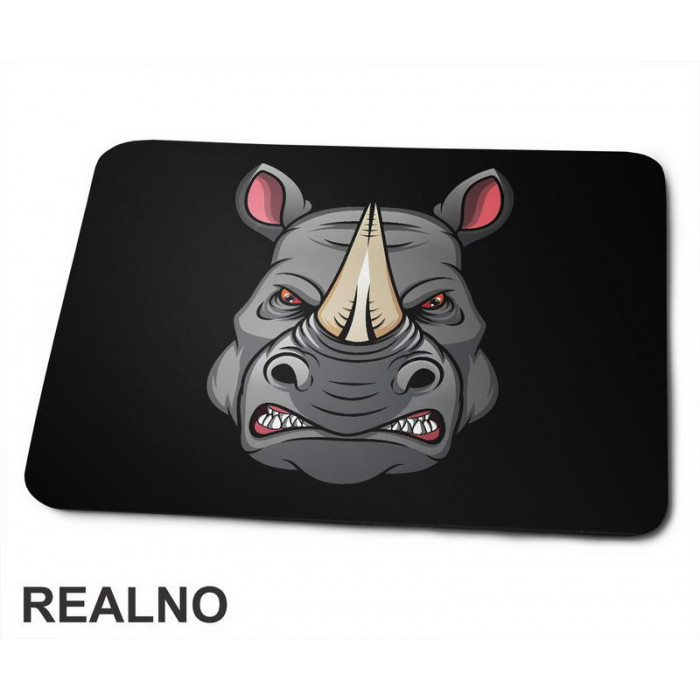 Angry Head Rhinoceros - Nosorog - Životinje - Podloga za miš
