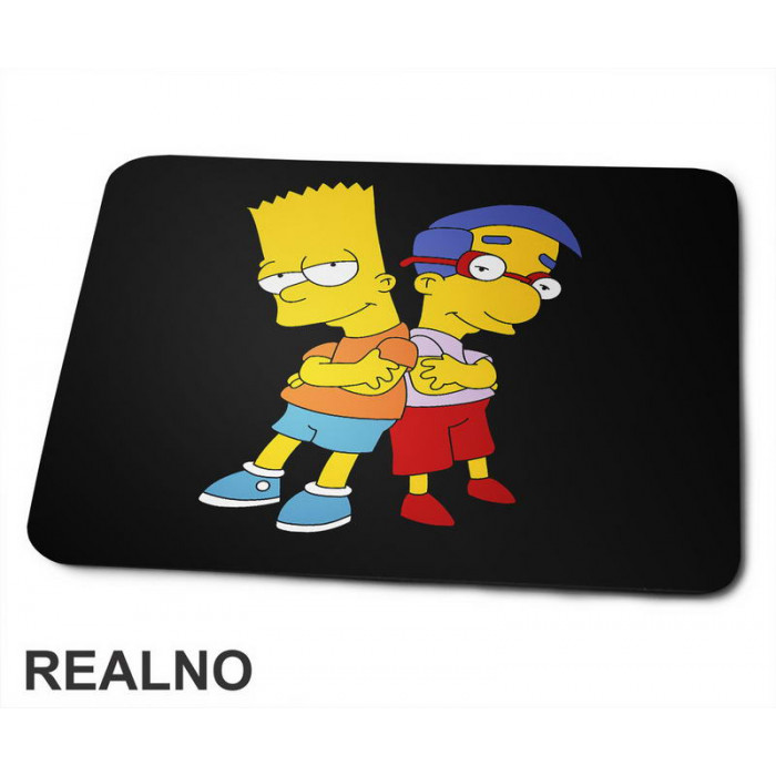 Bart i Milhaus - Prijatelji - Simpsonovi - Podloga za miš