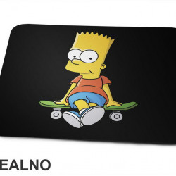 Bart Sedi Na Skejtu - The Simpsons - Simpsonovi - Podloga za miš