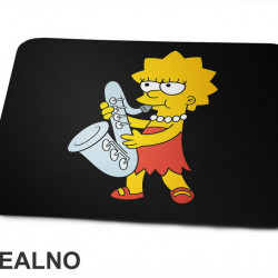 Lisa Svira Saksofon - The Simpsons - Simpsonovi - Podloga za miš