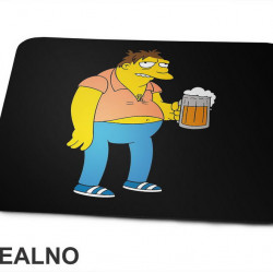Barney With Beer - Barni sa Pivom - The Simpsons - Simpsonovi - Podloga za miš