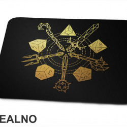 Golden Symbols - D&D - Dungeons And Dragons - Podloga za miš