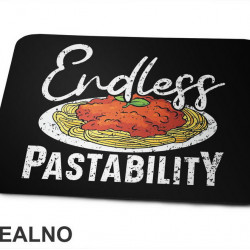 Endless Pastability - White Letters - Hrana - Food - Podloga za miš