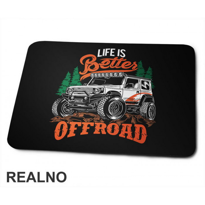 Life Is Better - Colors - Quad - Off Road - Podloga za miš