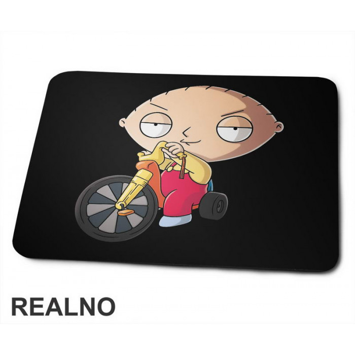 Stewie Rides A Bike - Family Guy - Podloga za miš