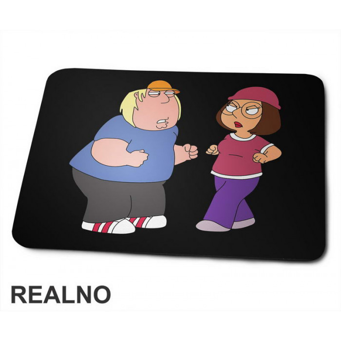 Cris And Meg Fighting - Family Guy - Podloga za miš